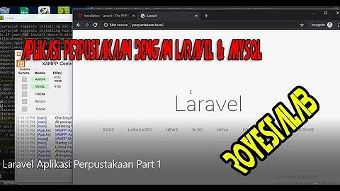 LARAVEL UNTUK PEMULA - Membuat Aplikasi Perpustakaan - Part 1 Instalasi Laravel dan Virtual Host