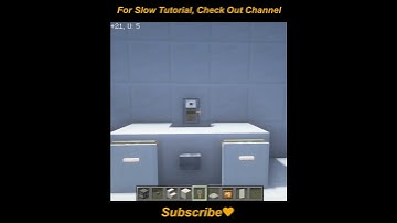 Modern Bathroom Sink (Hand Wash) Design in Minecraft 1.18 | Designs Festival #minecraft #shorts