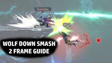 Wolf Down Smash 2 frame guide