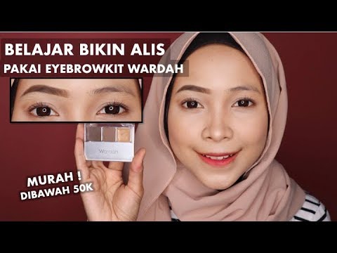 TUTORIAL MEMBUAT ALIS UNTUK PEMULA PAKAI EYEBROW KIT WARDAH. 