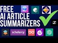 8 free ai summarizers to read research articles faster  find out which is best for you