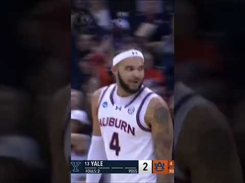 Auburn vs Yale  Intense Showdown on the Court! #shorts