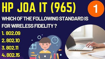 HP JOA IT - 965 !! Class  - 1 !! Most Important Questions For Your Exams !! Computer Section For JOA