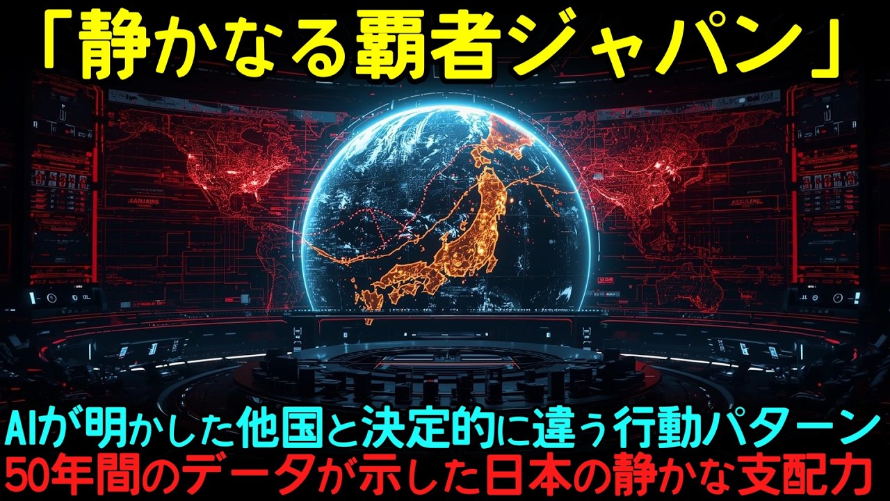 【海外の反応】AI「日本の気分次第で世界経済は崩壊します」最新AIが断言…50年間のデータが示した日本の静かな支配力に世界が震えた