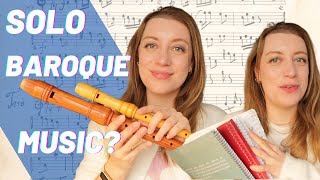 Solo Baroque Recorder Repertoire | Which books to buy?