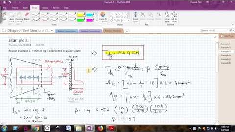 Design of Steel Structural Elements 15CV62 Tension Members Ex 3