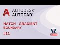 Autocad Dersleri #11 HATCH GRADIENT BOUNDARY Komutu