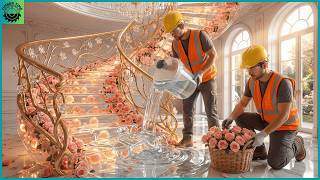 7 Highend Epoxy Stair Design Concepts Featuring Resin Pours For Luxury Villas