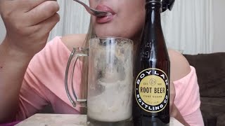 Root Beer Float Black Cherry Root Beer Ice Cream Fizzy Slurping Sounds - What's Your Trigger ASMR