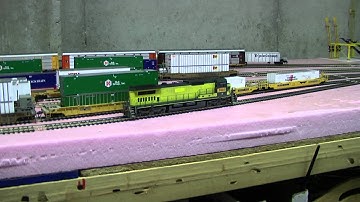 Custom Weathered Atlas C40-8 UP x-CNW #9087 with Tsunami Sound