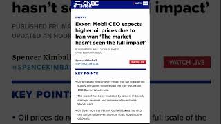 Information Exxon Mobil CEO makes big announcement. Higher oil prices are on the way soon!... Update