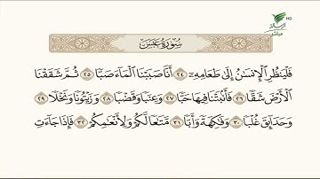 أبو محمد من المدينة المنورة وتلاوة حسنة للجزء الثالث من سورة عبس #صحح_تلاوتك