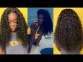 Cute Curly Frontal Sew In Hairstyle tutorial | Cambodian Raw Curly Hair | ft HBM RAW HAIR COLLECTION