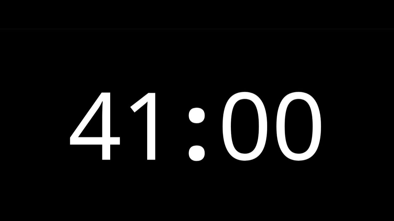 41 Minute Countdown Timer