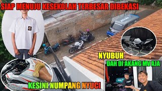 OTW KE SEKOLAH AKANG MV PADA BAWA MOGE PASTI BAKALAN SERU || PAGI-PAGI DAH DISINI AJA NYUCI MOTOR