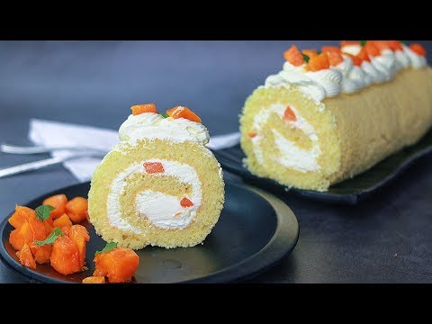 mango-swiss-roll-cake-|-mango-roll-cake-recipe-|-yummy