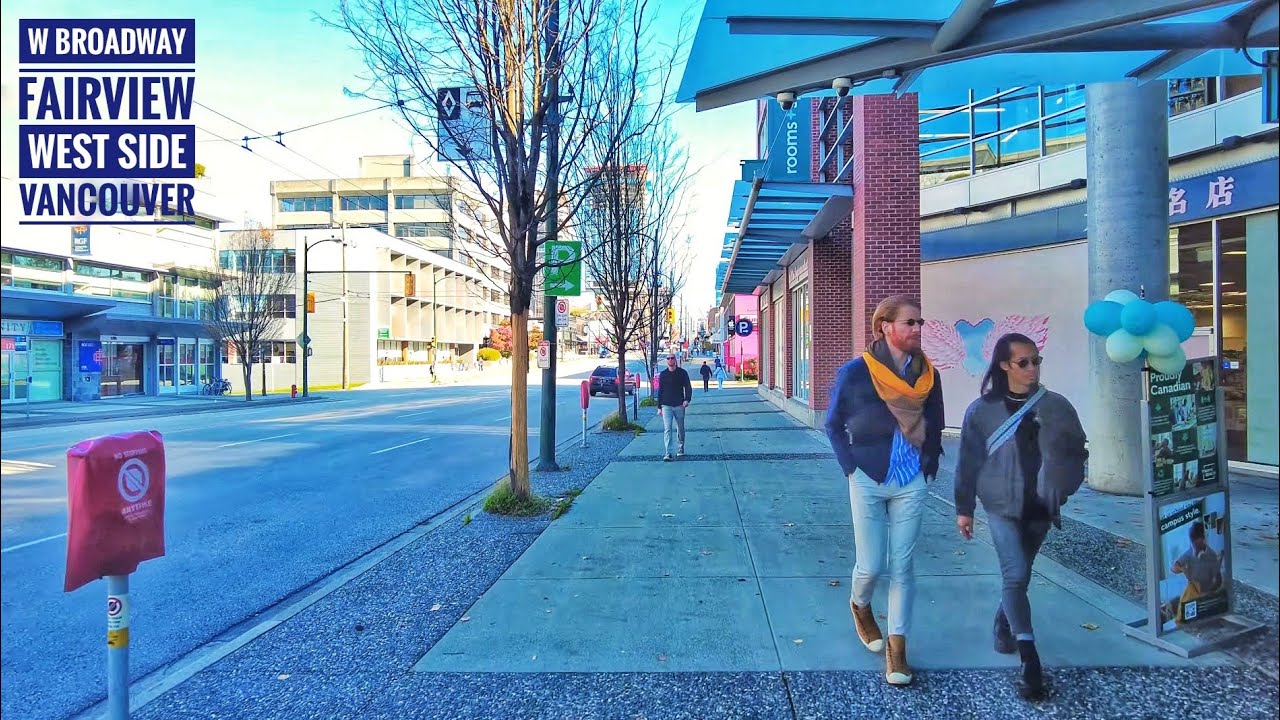 Vancouver Walk 🇨🇦 W Broadway, Kitsilano to Fairview (Narrated) YouTube