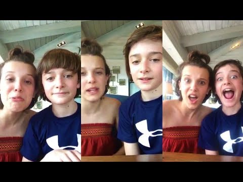 Millie Bobby Brown And Noah Schnapp Best Livestream Youtube