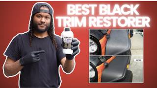 Solution Finish Black Trim Restorer Prep And Application Process