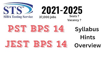 Syllabus of PST and JEST | Preparation of PST and JEST |