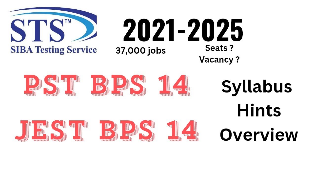 Syllabus of PST and JEST | Preparation of PST and JEST |