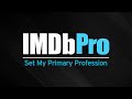 IMDbPro Tutorial | How to Set Your Primary Profession on IMDbPro