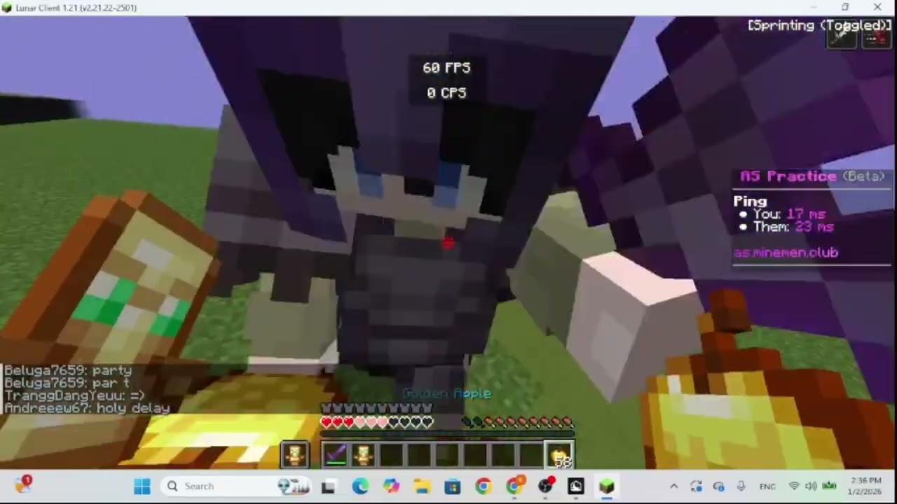 getting 67 kills in minecraft