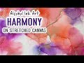 Alcohol Ink Art - Stretched canvas series - Harmony