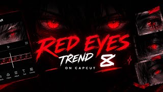 How to do RED EYES effect on CapCut || MY FIRST TUTORIAL ON CAPCUT🥶