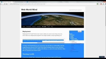 Getting Started With World Wind