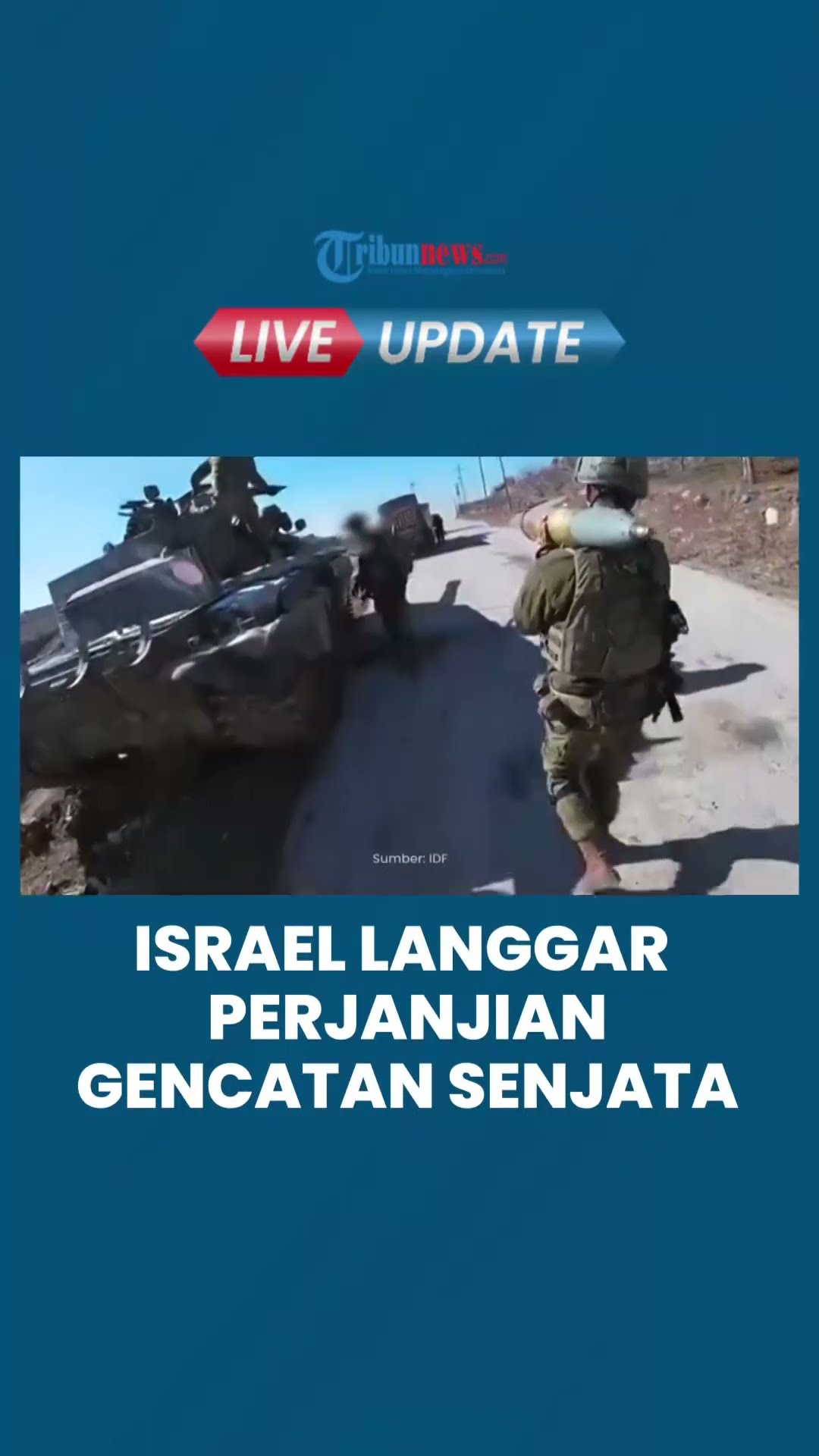 1 Hari Pasca Perjanjian, Israel Sudah Dapat Peringatan karena Melakukan Pelanggaran Gencatan Senjata
