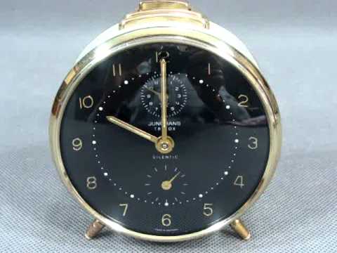 ALARM CLOCK JUNGHANS TRIVOX SILENTIC GERMANY 1930 - YouTube