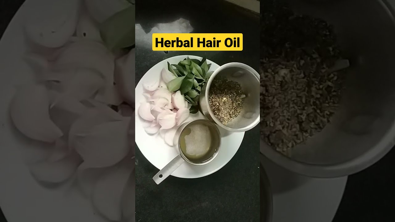 Herbal Hair Oil / #shorts / Homemade Hair Oil / Reduces Hair Fall / Oil for dandruff and hair fall | Indian Mom