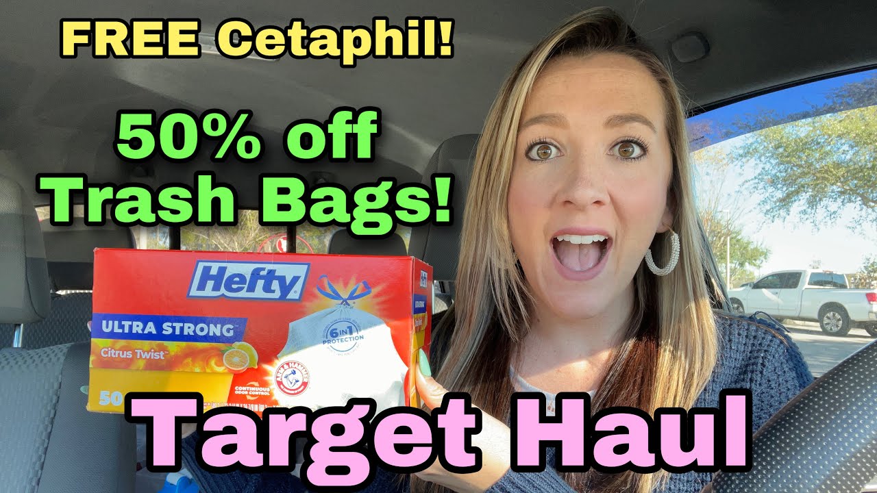 Target Haul 50 Off Large Laundry & Trash Bags! 1/1622/22