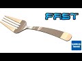 55- Fast version SolidWorks video: fork - (project curve)