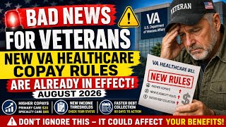 BAD NEWS FOR VETERANS: New VA Healthcare Copay Rules Are Already in Effect (August 2026)