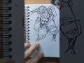 Drawing stickman to Kashimo Manga | JJK #animedrawing #animeedit #ytshorts #anime #kashimo #drawing