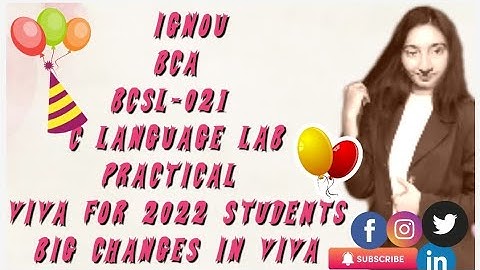 #IGNOU#BCA #BCSL021 PRACTICALS VIVA,2022 Lab Viva Questions & Answers #arpitashilpi big changes viva