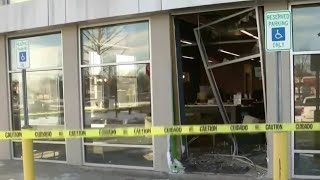 Suspected robber crashes SUV into bank in Bloomfield Township