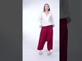 Linen Drop Crotch Pants Wide Leg Boho Trousers Oversized Oeko-Tex Certified Sustainable Summer Harem