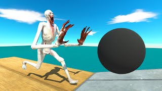 MONSTERS CLIMB THE CANNONBALL PATH | Animal Revolt Battle Simulator screenshot 2