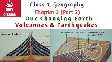 Class 7, Geography, Chapter 3 (Part 2), Our Changing Earth, Volcanoes & Earthquakes, Malayalam, Jibi