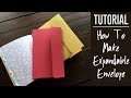 Expanding Pocket DIY tutorial | How To Make an Expandable Envelope | Book Pocket
