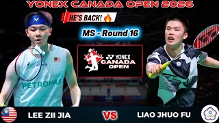 BACK TO HIS BEST! Lee Zii Jia (MAS) vs Liao Jhuo-Fu (TPE) - Badminton Canada Open 2026 R16