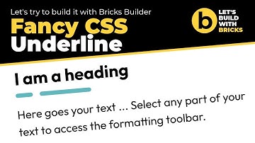 Bricks Builder | Fancy CSS Double Underline | Build in Wordpress