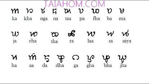 Tai Ahom language Alphabets for Learning Rapid easy Way with English subtitles