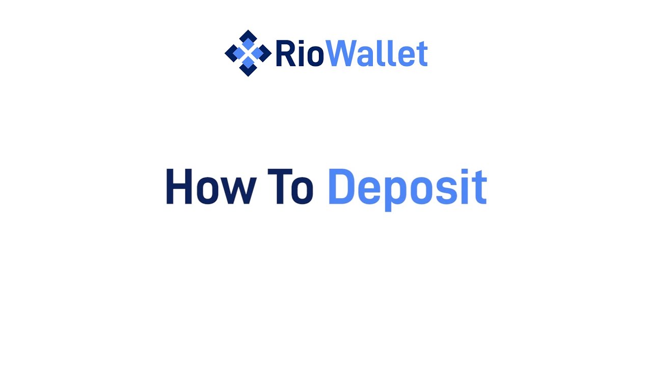 RioWallet Tutorial | How to Deposit on RioWallet