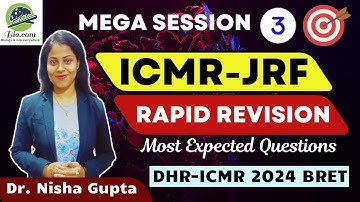 ICMR Revision Series Part-3 | Expected Questions for ICMR JRF | Biodotcom | #icmr #jrf2024