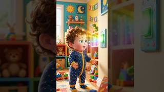 Baby Finds a Magic Light Switch 💡👶 | Color Changing Fun #shorts