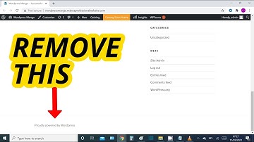 Quickest way to remove Copyright text from footer in Wordpress Twenty Seventeen Theme etc